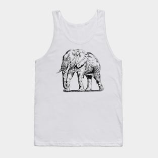 Elephant Print Tank Top